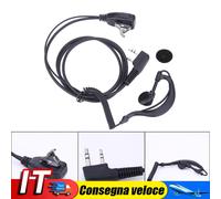 2 PIN Earpiece Headset PTT MIC for UV5R for KENWOOD IT