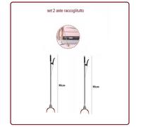 2 pinza asta prenditutto raccogli rifiuti foglie carte oggetti per anziani pinze