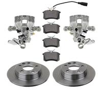 2 Pinza Freno Posteriore per Ford Galaxy WGR 2 Dischi Freno Kit Pastiglie Freno