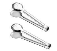 2 Pinze da Portata in Acciaio Inossidabile, Pinze per Insalata in Acciaio Inox, Pinze per Servire Cibo in Acciaio Inox, Pinze per Buffet, per Cucina per Feste Bar Caffetteria Ristorante