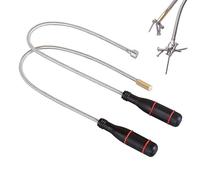 2 pinze magnetiche per asta magnetica, 60 cm, con collo di cigno flessibile