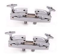 2 pinze per a 2 fori in multi pinza supporto per piatti per batteria parti musicali