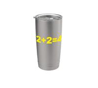 2 Più 2 Uguale 4 Bicchiere termico in acciaio inox doppia parete