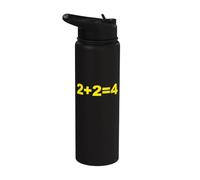 2 Più 2 Uguale 4 Stainless Steel Insulated Water Bottle