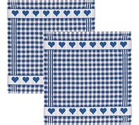 2-pk strofinacci in spugna, 100% cotone, Blue, 50 x 50 cm