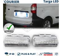 2 Placchette Luci TARGA LED PER FORD Courier CANbus Luce Bianca GHIACCIO 6500K
