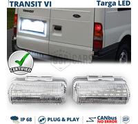 2 Placchette Luci TARGA LED PER FORD Transit 6 CANbus Luce Bianca Potente 6500K