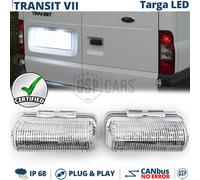 2 Placchette Luci TARGA LED PER FORD Transit 7 CANbus Luce Bianca Potente 6500K