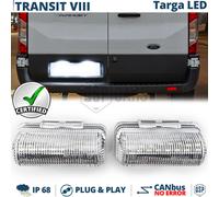 2 Placchette Luci TARGA LED PER FORD Transit 8 CANbus Luce Bianca Potente 6500K