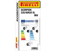 2 Pneumatici 235/40 R20 Pirelli Scorpion Ar