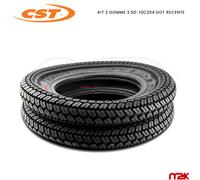 2 Pneumatici 3.50-10 51J TT CST DISEGNO MICHELIN dot 2018/19 PER PIAGGIO VESPA