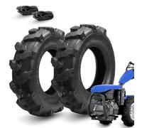2 Pneumatici 4.00-8 TM + Camere d'Aria Copertoni rinforzati 4PR Gomma ruote per uso Agricolo Trattorino Motocoltivatore Falciatrice