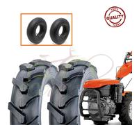 2 Pneumatici 5.00-10 6PR+Camere Motozappa Motocoltivatore Trattorino Falciatrice