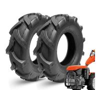 Ecovelo' 2 Pneumatici 5.00-10 6PR Rinforzati | Kit Gomme Agricole per Motozappa, Motocoltivatore e Falciatrice
