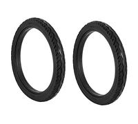 2 Pneumatici da Bicicletta 16 16 x 1,75 in Gomma Antiscivolo per Bicicletta, Colore Nero