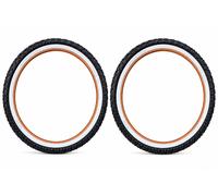2 Pneumatici Per Bici MTB 26 x 1.95 - Nero Con Fianchi Bianchi ASC