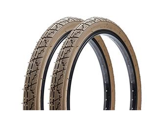 2 pneumatici per bicicletta da 20 pollici, 20 x 1,75, per bambini, 47-406, marrone