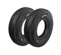 2 PNEUMATICI COPERTONI 4.00 - 8 GOMME 6 PR RUOTE RINFORZATE CARRELLO RIMORCHIO