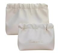 2 pochette per trucchi, materiale impermeabile, leggero e portatile, borsa per il trucco, borsa da viaggio, porta trucchi da borsa, necessaire, pochette donna trucchi