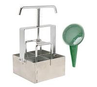 2 Pollici Soil Block Maker Manuale Quad Soil Blocker Set Strumenti di Blocco da Giardino Portatili con Comoda Impugnatura per Semina, Talee, Serre