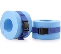2 polsini in schiuma per nuoto, cavigliere, braccia, cinture con fibbia a sgancio rapido, anello galleggiante per aerobica, pesi per caviglia, per esercizi in piscina, set di esercizi fitness per