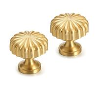 2 pomelli in ottone per cassetti e armadietti, maniglie decorative per mobili da cucina, armadi, maniglie e pomelli per cassettiere moderne