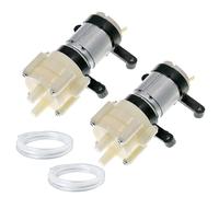 2 pompe a membrana 6 - 12 V - Mini pompa per acquario, con tubo - Pompa autoadescante micro - 6 W, pressione dell'acqua 1,5 - 2 l/min, pompa di aspirazione dell'acqua a membrana elettrica