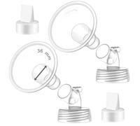 2 pompe Maymom a collo largo in due pezzi da 36 mm, compatibili con pompe Spectra S1, Spectra S2 e 2 valvole; flange a bocca larga inclusa; Flangia spettrale non originale; (flangia da 36 mm con