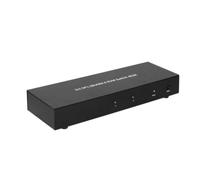 2-Port 4K DisplayPort KVM Switch, Dual Computer Sharing, 3840x2160 30Hz, 21.6Gbps, Keyboard Mouse Audio & Microphone