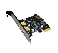 2 Port USB PCIE Card Power Delivery 2 Port PCIe USB3.0 Scheda di espansione di ricarica con staffa per PC desktop Facile installazione
