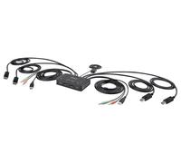 2 Porta 4K Cavo per Porta Display Switch KVM con Doppio Display Supporto