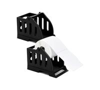 2 Porta Rotoli di Etichette, Porta Etichette Termiche per Rotoli Ed Etichette Piegate A Ventaglio, Accessorio per Stampante di Etichette da Tavolo