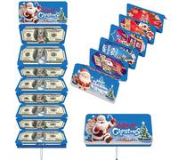 2 porta soldi o biglietti regalo di Natale con buste, 10 slot per biglietti regalo di Natale, sorpresa di Natale, soldi HOL der,Xm as G ift C ard Hold er per Babbo Natale vacanze compleanno forniture