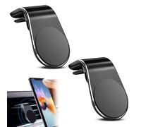 2 Porta Telefono Auto Magnetico,Supporto Magnetico Cellulare Auto,Viene Fornito con 2 Patch Coordinato,Forte Assorbimento,Adatto A una Varietà di Prese D'aria per Auto E Modelli di Telefoni Cellulari