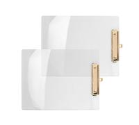 2 Portablocco nel Acrilico Trasparente con Clip , Formato Lettera A4 3878