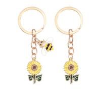 2 Portachiavi Girasole, Portachiavi Creativi, Portachiavi Floreali, Portachiavi Da Donna, Pendenti Decorativi Per Borse