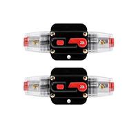 2 portafusibili automatico per auto, 12 V-24 V DC, interruttore di alimentazione per auto, fusibile per auto, interruttore di reset manuale (20 A)
