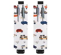 2 portapenne regolabili con fascia elastica per quaderni, in pelle PU, portapenne, custodia per riviste, libri, agende, raccoglitori, tablet, autobus e trasporto aereo