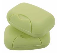 2 Portasapone da Viaggio - Contenitore Ermetico Quadrato Antiperdite - Ideale per Casa e Escursioni - Accessorio Igienico Portatile per Igiene Personale