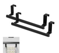 2 portasciugamani da porta, portasciugamani senza foratura, in acciaio inox, porta asciugamani da cucina, da appendere, per porta asciugamani, porta per cassetti, ante dell'armadio