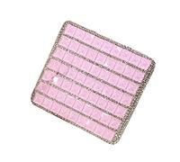 2 portasigarette in metallo per 20 sigarette, con strass e cristalli e brillantini, in acciaio inox, per uomo, donna, colore rosa