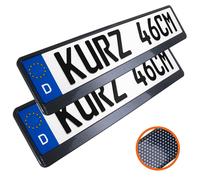 2 Portatarga 460mm 46cm Corto Portatarga Carbonio Ottica