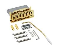 2 Post Point Chitarra Chitarra Locking Tremolo Bridge System 14mm Blocco Spesso San Chitarra Sostituzione delle parti ponte (Color : Gold)