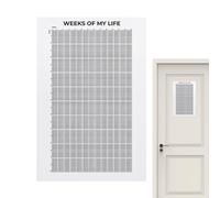 2 poster da parete con calendario delle settimane, 40 x 60 cm, calendario "Weeks Of My Life", poster motivazionale "Weeks Of My Life", poster motivazionale con citazioni motivazionali della settimana