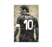2 poster su tela con stampa di Francesco Totti, decorazione artistica da parete per soggiorno e camera da letto, senza cornice, stile 30 x 45 cm