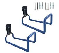2 pratici supporti a parete per tubo flessibile con rivestimento antiruggine per un efficiente stoccaggio del tubo da giardino e riserva spazio in giardino