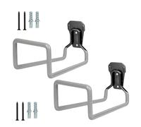 2 pratici supporti per tubo da parete con rivestimento antiruggine per un efficiente stoccaggio in giardino e gancio salvaspazio