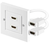 2 prese HDMI da incasso con 2 prese HDMI bianche 51723