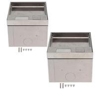 2 prese pavimento pop-up in acciaio inox, accessori elettrici, convertitore PC, elegante presa incasso, impermeabile, AC250 V, EU per ufficio