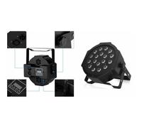 2 PROIETTORI 18 LED RGB DMX 512 SLIM PAR LIGHT FARO FARETTO FESTE EVENTI DISCO